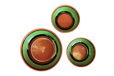 Terracotta Green - Festive Set - Hand Painted From Spain